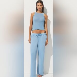 SKIMS!! French Terry Low- Rise Pant/ Joggers- In Opal/ Powder Blue!!